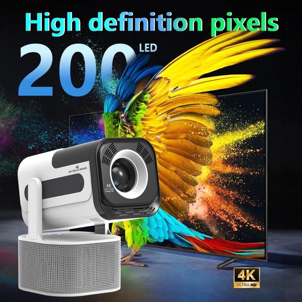 1080P Portable Video Projector with WiFi &amp; Bluetooth,Bluetooth Speaker &amp;Mic