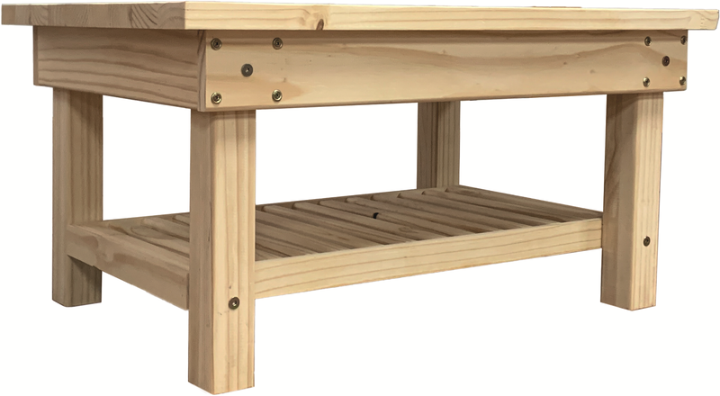 Raw Pine 1.2x0.6x0.45 Coffee Table
