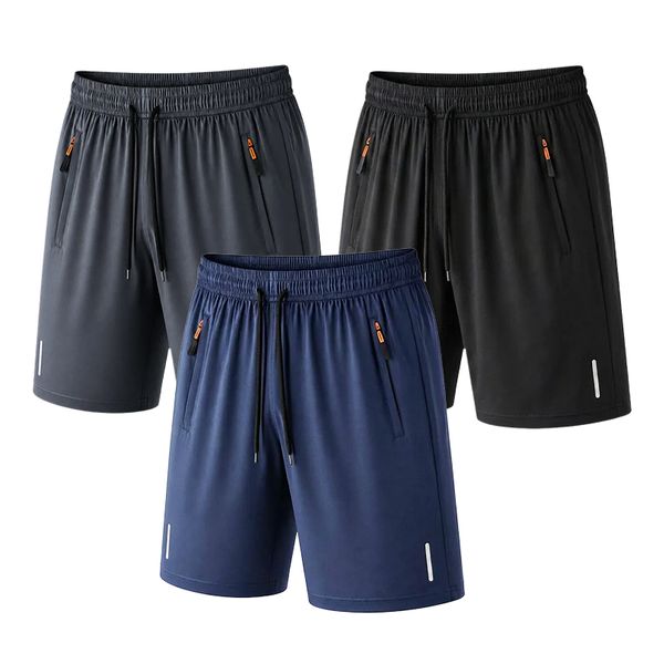 OYY Mens Athletic Shorts-Light Quick Dry Shorts with Zipper Pockets - 3Pack