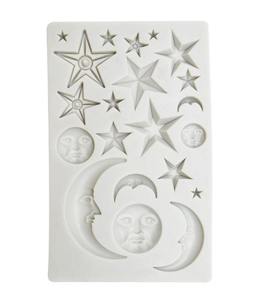 Moon and Stars Silicone Fondant Mould