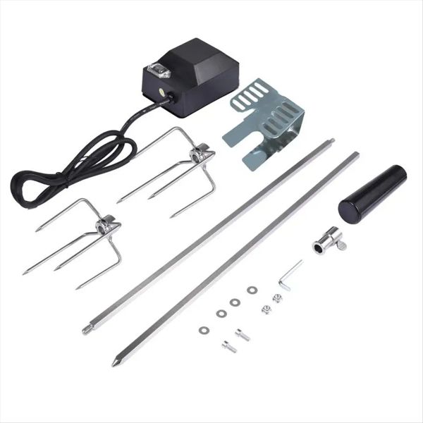 Rotisserie Kit Stainless Steel Automatic Bbq Grill Set Us Plug