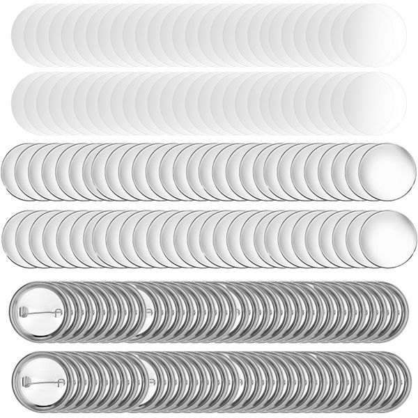 100 Set 58mm Button Maker Supplies for 58mm Button Badge Maker Machine