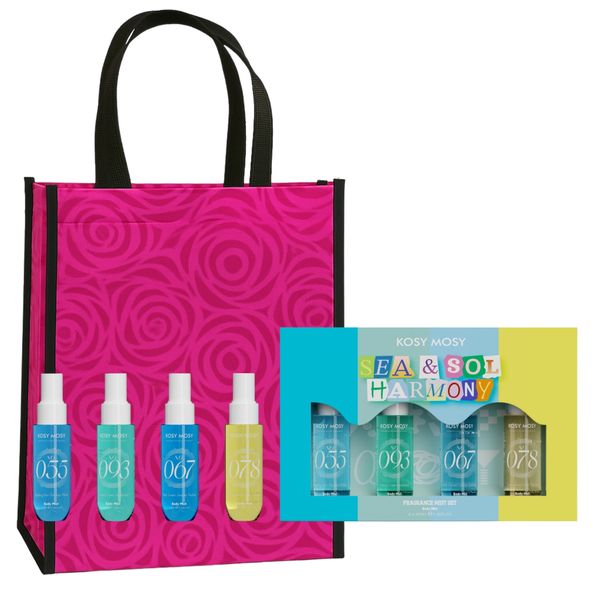 Kosy Mosy Sea &amp; Sol Harmony Women Body Mist Set | 4 x 40ml &amp; GiftBag COMBO