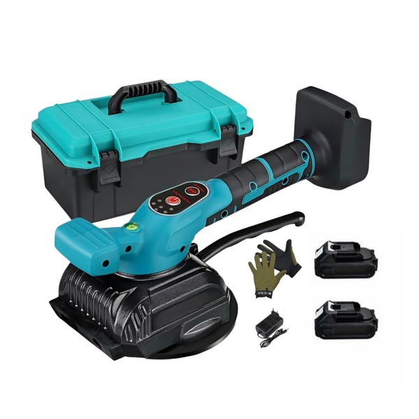 5-Inch Tile Suction Vibrating Leveler Tool With Case , Batteries &amp; Gloves