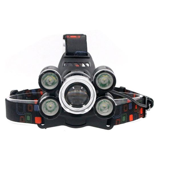 Outdoor Lights 5LED T6 Head Lamp