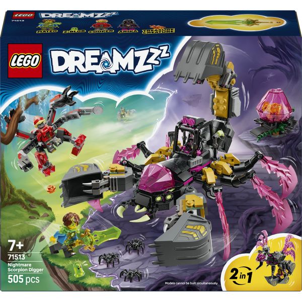 LEGO® DREAMZzz™ Nightmare Scorpion Digger Building Toy 71513