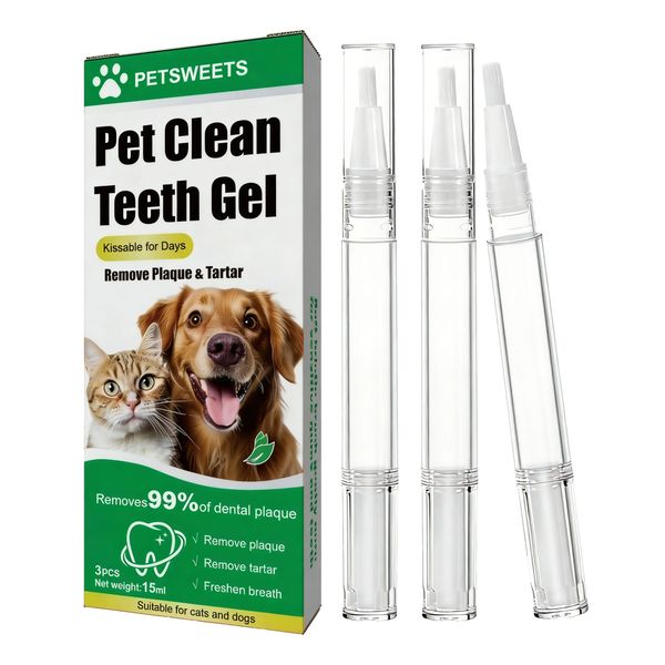 3 Pack Pet Dental Care Clean Teeth Gel Tooth Cleaner