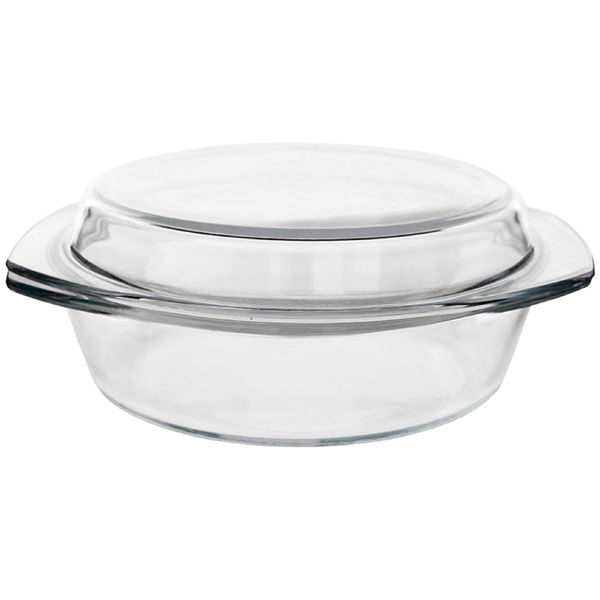 Home Glass Casserole Dish With Lid (1L, 1.5L)