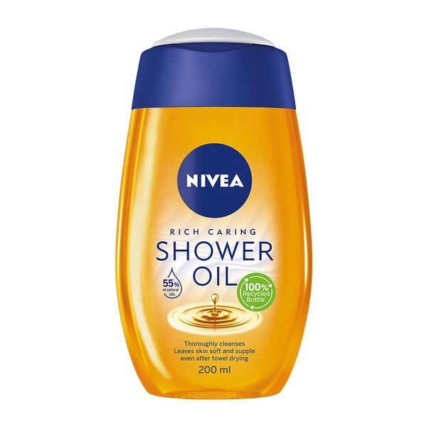 NIVEA Rich Caring Shower Oil Body Wash, 200ml