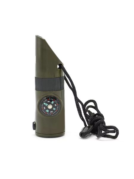 7-in-1 Emergency Survival Whistle Outdoor Safety Tool