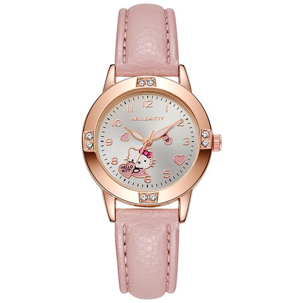 Girls Student Watch, Fashion Quartz Casual Leather Strap Watches for Ladies
