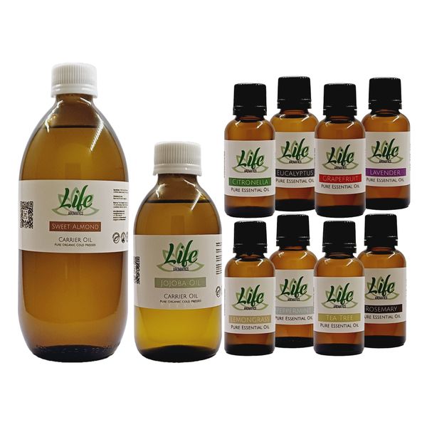 Aromatherapy Kit by Life Aromatics - 10Pack