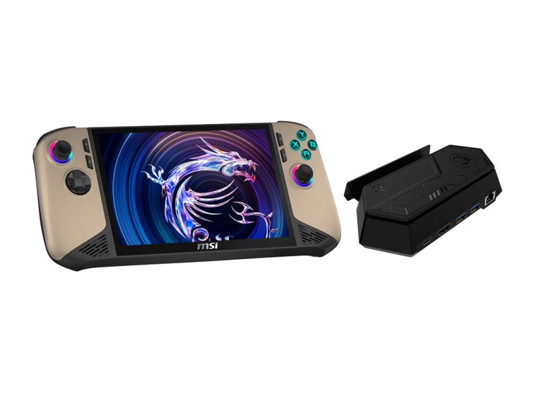 MSI Claw 8 AI+ Gaming Handheld - Ultra 7 32GB 1TB with Docking Station