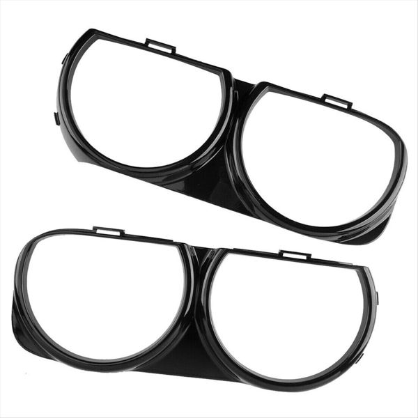 Front Headlight Bezel Trim Frame Lamp Cover Compatible with Dodge