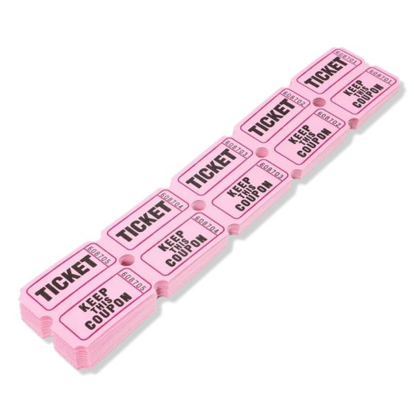 Match &amp; Win Ticket Pack - Pink Raffle Tickets