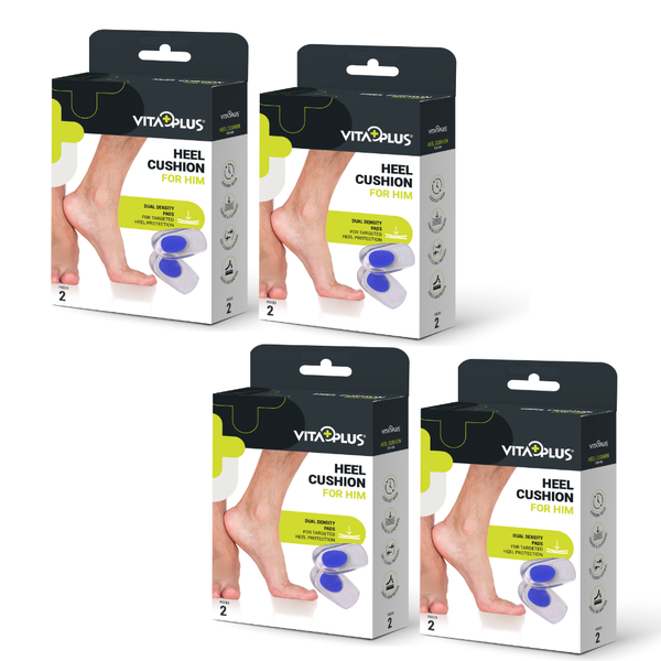 Vitaplus Heel Cushions PU Men 2pcs