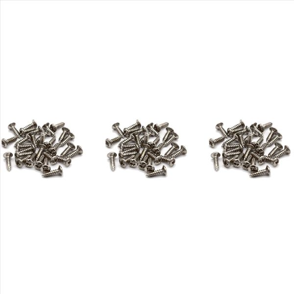 300 Pieces Guitar &amp; Bass Pickguard Screws for Strat &amp; Tele Silver