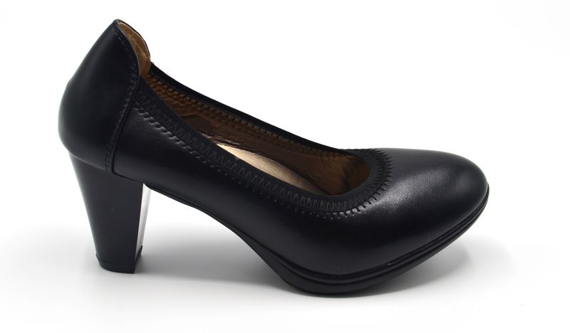 TTP Ladies Court Heel with Elasticated Top Line