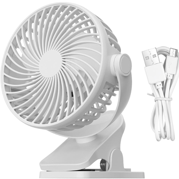 Nalm Portable USB Rechargeable Quiet Table Fan