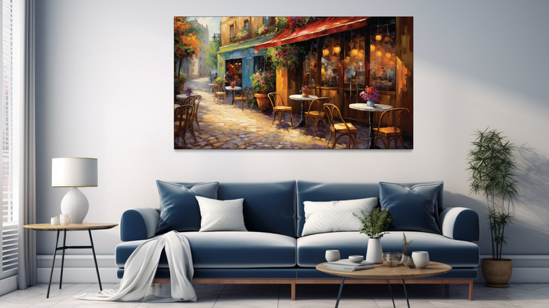 Canvas Wall Art - Cafe Culture Abstract - BK0329
