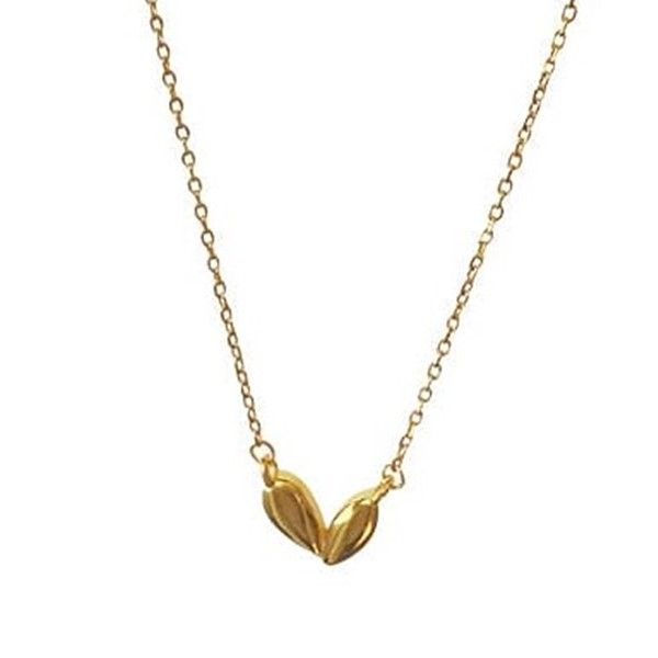 Asymmetrical Heart Pendant and Chain