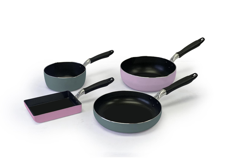 Miss C Induction Heat Non-Stick 4 Piece Mix Colour Cookware Set