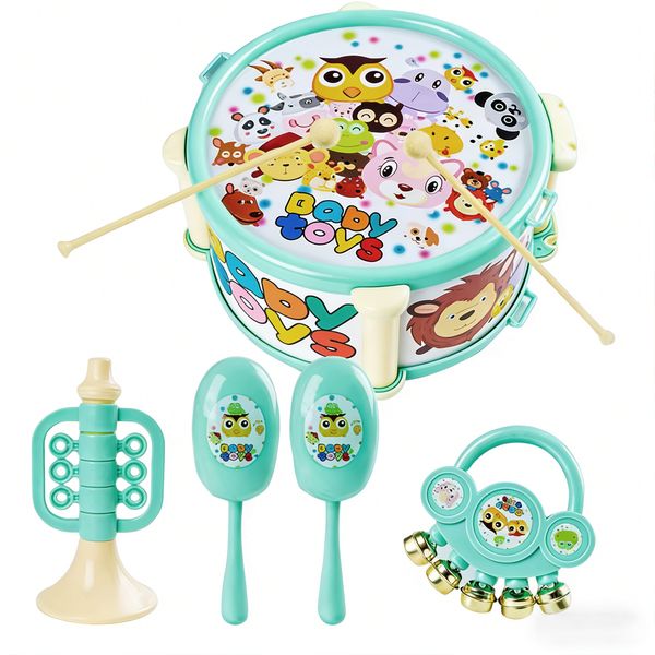 Musical Education Drum Instrument Play Set for Kids Toddler Toy
