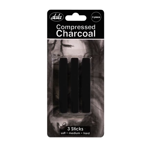 Dala Compressed Black Charcoal 3 Pieces