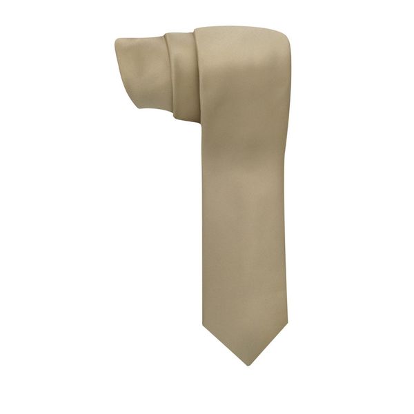 Plain Satin Tie - StatesMan - Bamboo