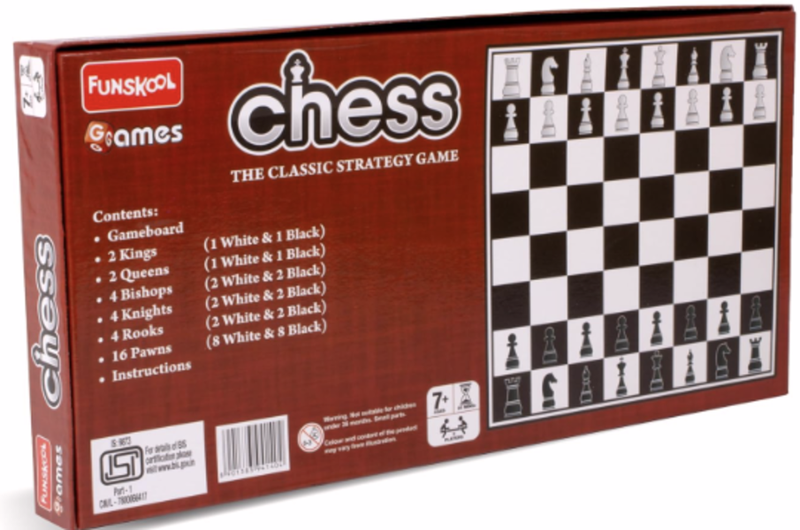 Funskool Games Chess - Strategy Board Game (Black &amp; White)