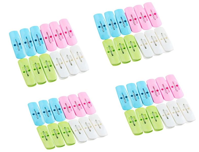 Colourful Plastic Clothes Pegs 48 Pack