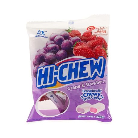 Hi-Chew Candy Bag Grape & Strawberry - 3 x 100g