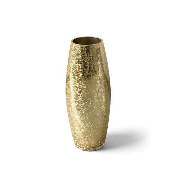 Glass Vase 30x7Cm Belly Gold