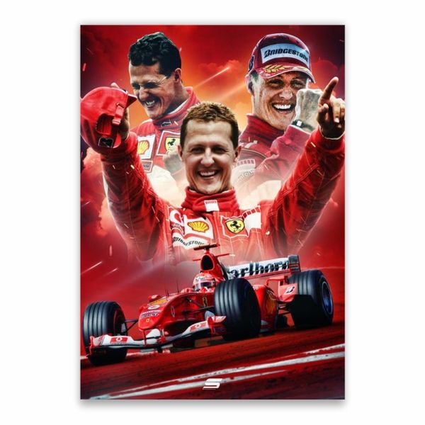 Michael Schumacher Collage Poster - A1