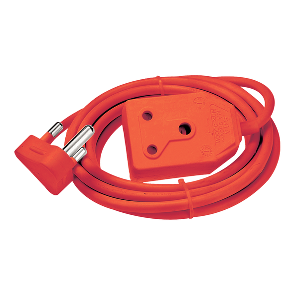 Extension Lead 3Mx1.5Mm Red