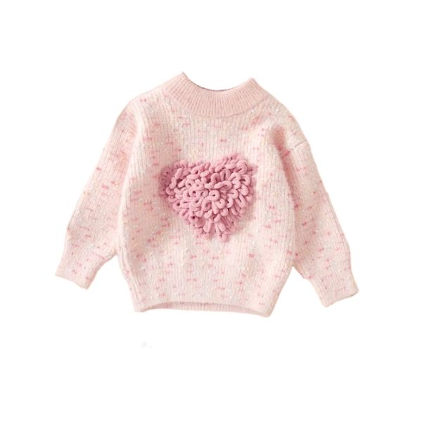 Girls' Heart Jersey - Light Pink