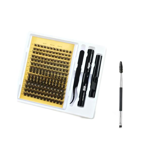 Fairy Eyelash Cluster Kit 168Pieces Eyelash Cluster Mixed 8-16mm Extensions