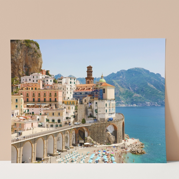 Atrani Village in Italy Wall Print