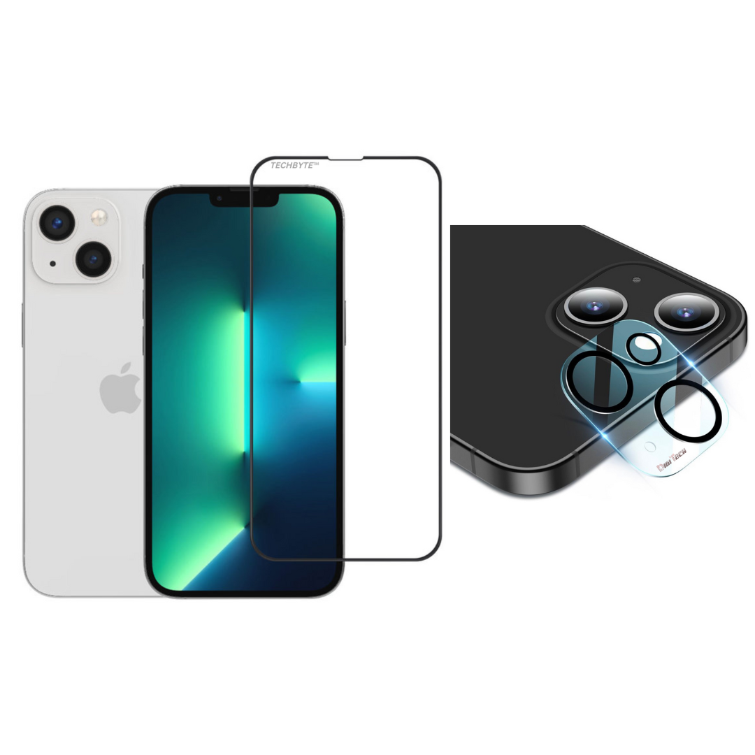 TechByte Tempered Glass Camera Screen & Lens Protector for iPhone 14