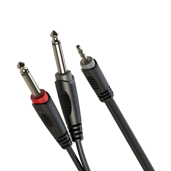 Roxtone SAYC150L0020-2M 2m 3.5mm to 2×RCA Stereo Cable Samurai Series