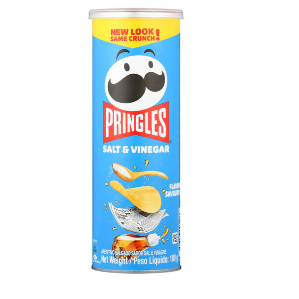 Pringles Salt & Vinegar Potato Chips (12 x 100g) | Shop Today. Get it ...