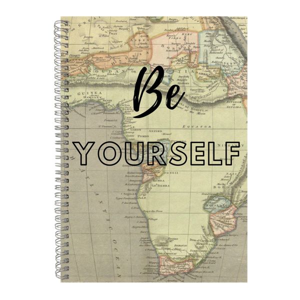 Yourself A4 Notebook Spiral Lined Personal Growth Graphic Notepad Gift 088
