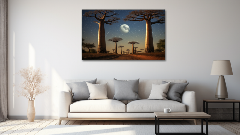 Canvas Wall Art - Baobab Grove Harmony - MT0417