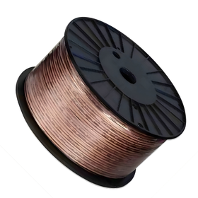 Viper Speaker Wire 1.5mm x 2 Clear 100M Roll 16AWG with Red Line