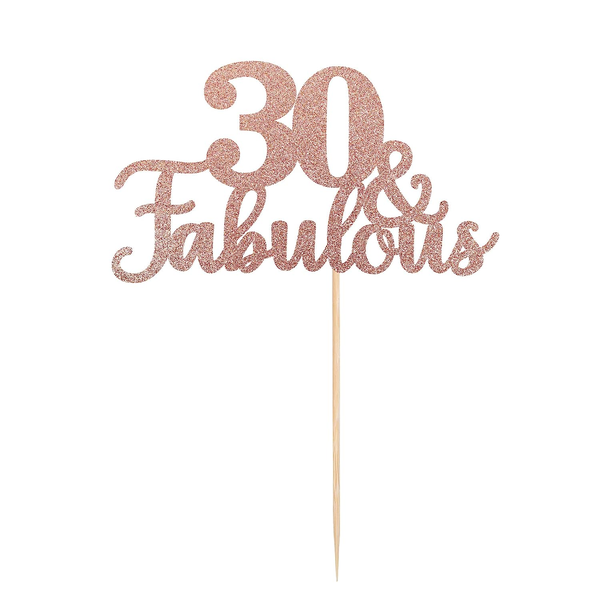 30 &amp; Fabulous Cake Toppers