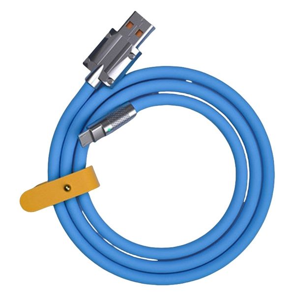 120W 6A Type-C Super Fast Liquid Silicone Cable 1M Compatible with Phones