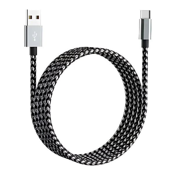 3M Extra Long Nylon Braided USB to USB Type-C Cable