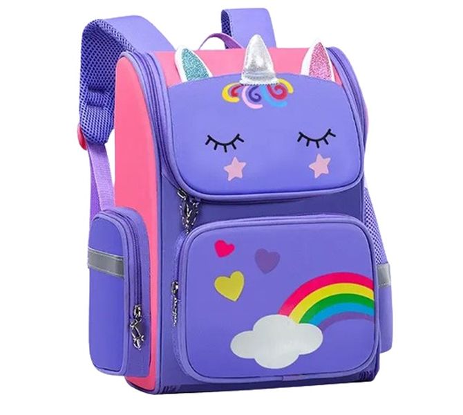 Code-702 Pre-School And Grade R Unicorn Purple Backpack Girls