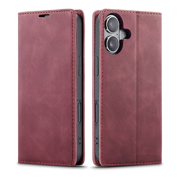 Magnetic Wallet Phone Case Compatible with Apple iPhone 16 Plus