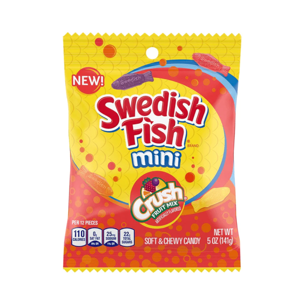 Swedish Fish Bag Assorted Crush 141g x 12